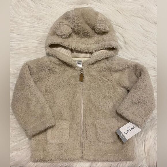 Carter's Other - Carter's zip up sherpa hoodie size 18m